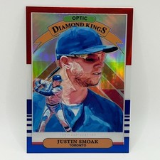 2019 Donruss Optic Diamond Kings Red White Blue Prizm Justin Smoak #4 /149 TOR