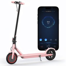 AOVOPRO Pink 350W 8.5' Foldable Electric Scooter for Adults & Teens 21Miles