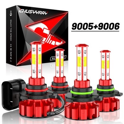 For Nissan Armada 2005-2015 4pc 6500K LED Headlight High Low Beam Bulb Combo Kit
