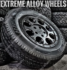 16" Black AT7 Alloy Wheels For Volkswagen LT28 LT35 5x130 + 235/65/16 Road Tyres