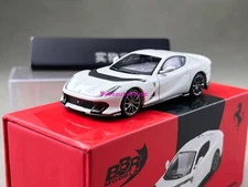 BBR 1:64 White 812 Competitizone Racing Sports Model Diecast Metal Car 