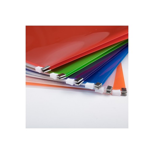 JAM PAPER Plastic Envelopes with Zip Closure Legal Booklet 9 1/2 x 14 1/2 - Picture 3 of 5