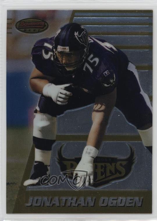 1996 Bowman's Best Jonathan Ogden #148 Rookie RC HOF 00h2