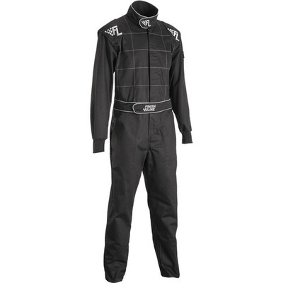 Finish Line Single-Layer SFI-1 One-Piece Racing Suit, Grey XXXL
