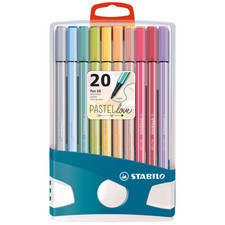 ASTUCCIO 20 STABILO PEN 68 COLORI PASTELLO