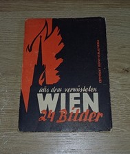 Vintage 24 Bilder aus dem verw&uuml;steten Wien.  Postkarten