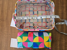 2x Tartan Twine Multicolor Makeup bag, New with tags