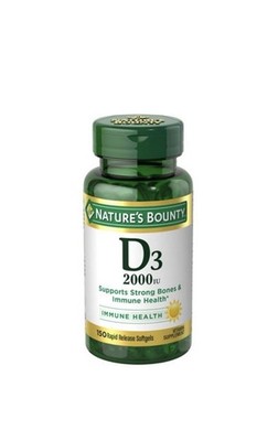 Nature's Bounty Vitamin D3 125mcg - 150 Softgels