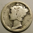1917 S Mercury Dime  Actual Coin Pictured- Not Cleaned, Polished or Dipped