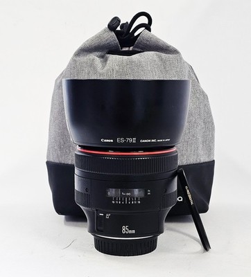 #Canon EF 85mm F/1.2 USM  Lens (S/N 18318) + LENS POUCH + BW filter