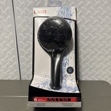 Delta 6.0 -Spray Matte Black 4.5-in Round High Pressure Handheld Shower Head