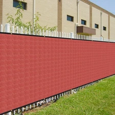 1ft Red Heavy Duty Privacy Fence Screen Windscreen Net Mesh for Garden Yard Pool
