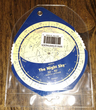 David Chandler "The Night Sky" Planisphere - 30-40 degree north latitude - NEW 