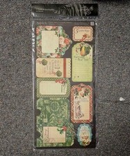 Graphic 45 12 Days of Christmas Cardstock POCKETS/TAGS 2- 6"X12" Sheets