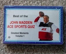 Best of the John Madden Ace Sports Quiz cassette tape - Greatest Moments Vol 1
