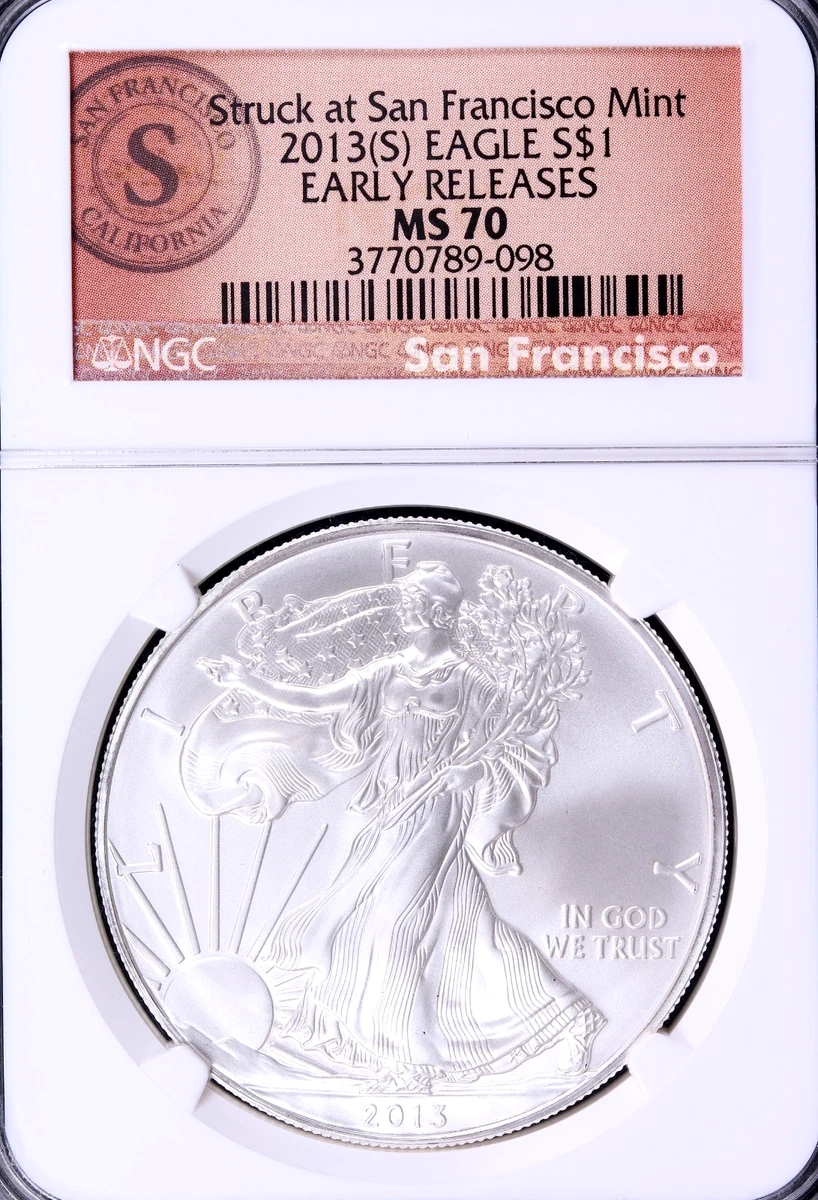 American Eagle MS 70 Graded 2013 Silver Bullion Coins for sale | eBay
