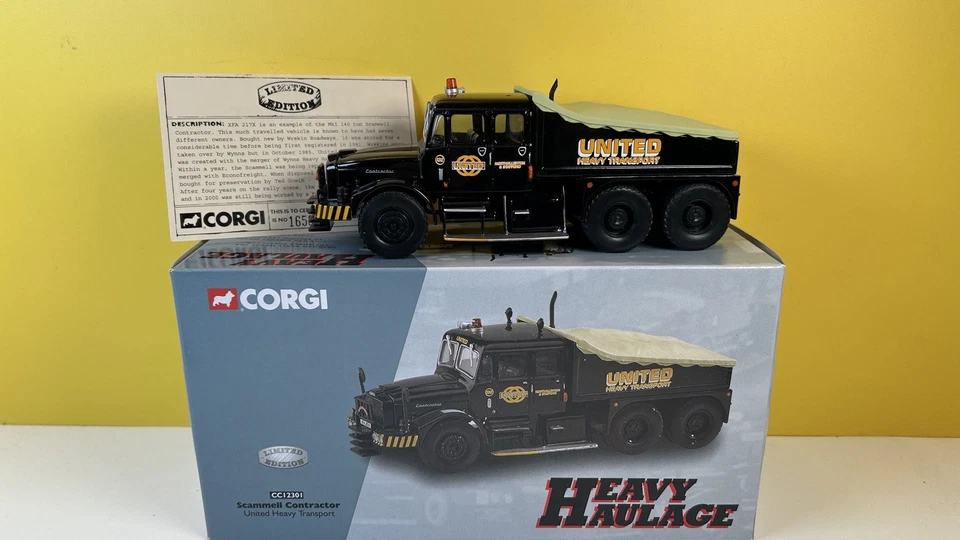 CORGI 1:50 HAULAGE CC12301 SCAMMELL CONTRACTOR-UNITED HEAVY TRANSPORT / NEW MIB - Image 4 of 4