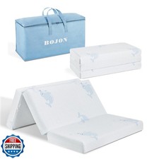 BOJON Pack and Play Mattress, 38x26  Foldable Travel Crib Memory Foam Playpen