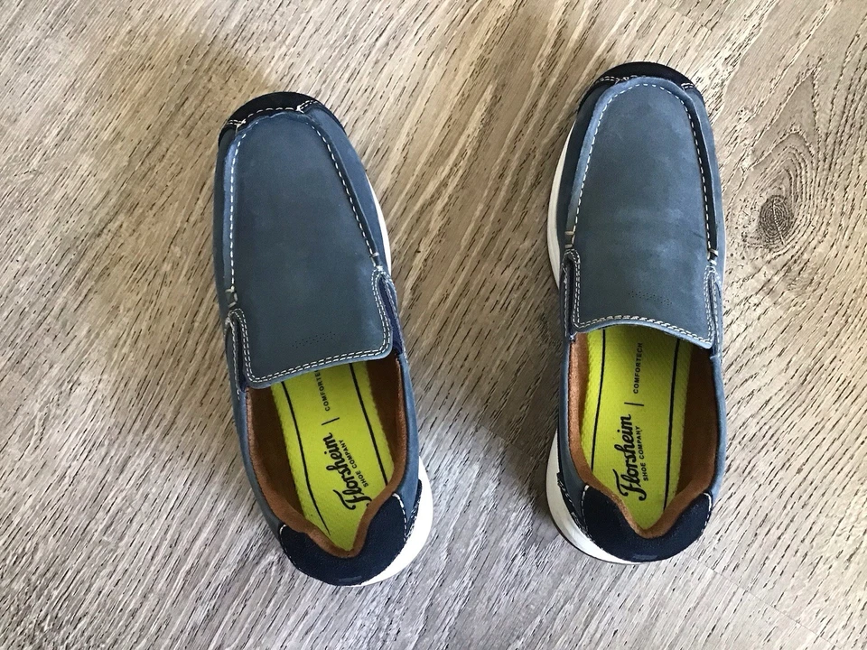 Florsheim Niños Zapatos Marrón Gamuza Sin Cordones Mocasines 16629-401 Talla 3 3M Zapato Foto 4 de 4