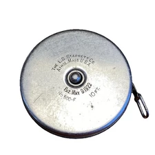 Vintage LS Starrett Co Tape Measure No 500-F 10ft Athol Massachusetts USA 120”