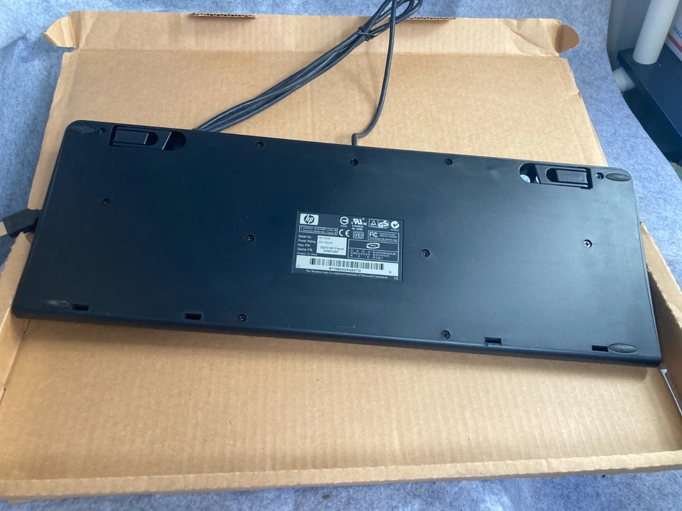 new in box HP KU-0316 Black & Silver USB Keyboard - Image 2 of 4