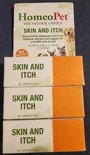 3x HomeoPet Skin and Itch,  Relief for Dogs and Cats, Pets Coat and Skin 