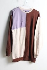 Prettylittlething Womens Block Patchwork Sweatshirt - Multi -Size 8 I38