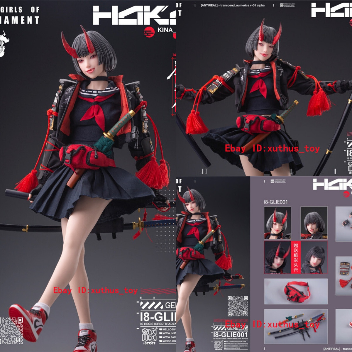 I8toys i8-GLIE001 1/6 The Girls of Armament Kina OOKAMI 12''Female
