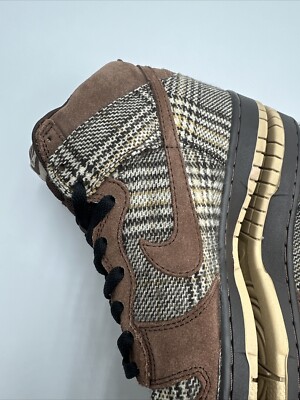Nike Dunk High Pro SB Tweed 2004 Size 8 Used 305050-223 | eBay