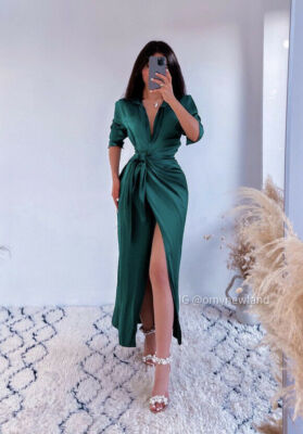 dress with tie detail zara