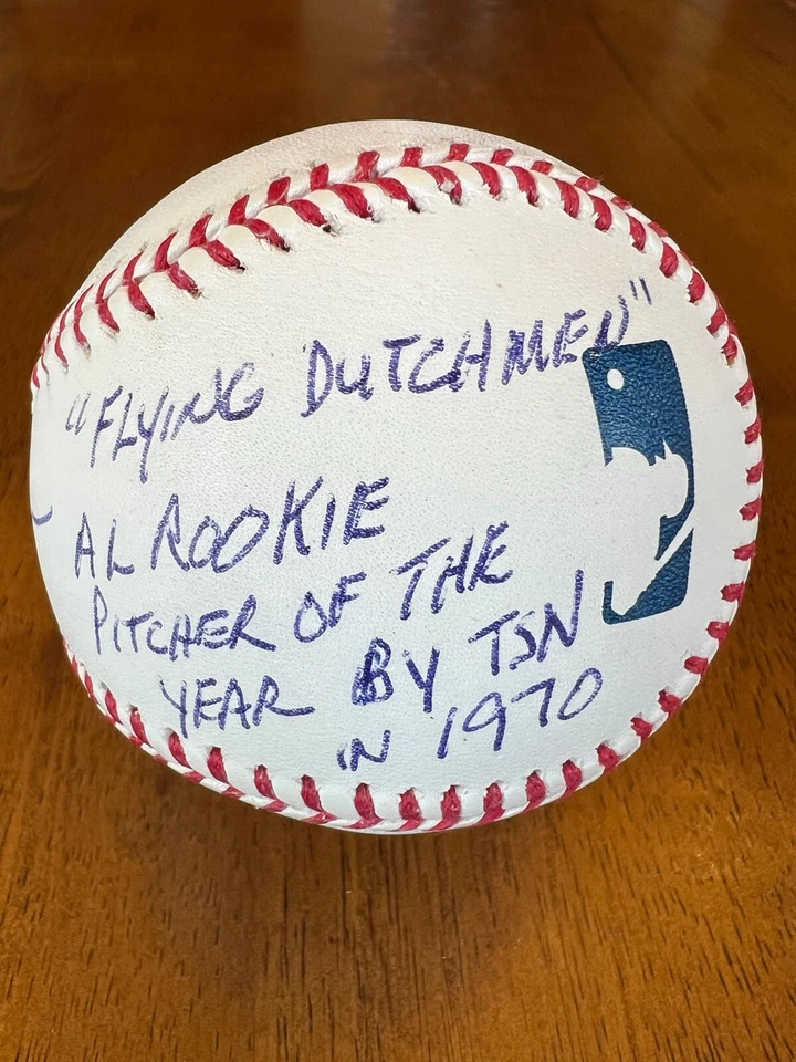 Bert Blyleven Career Stat Inscribed Signed Autographed Baseball Ball JSA COA - Image 2 of 4