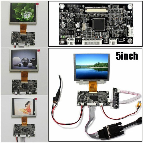 AV + VGA Lcd Controller Driver board 640x480 LCD Screen for 5 inch ZJ050NA-08C - Picture 1 of 13