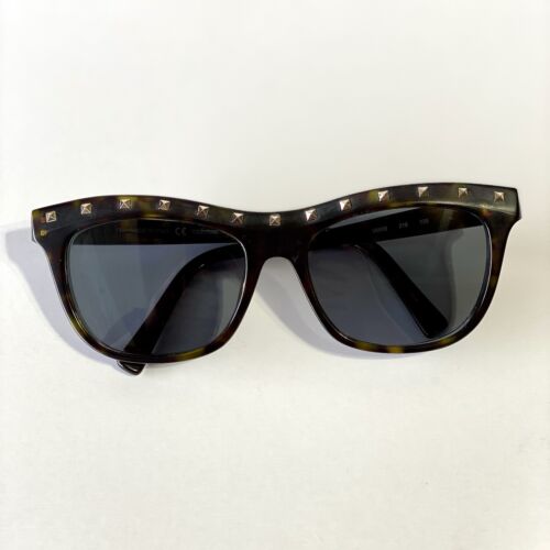 Valentino V650S Sunglasses 215 Dark Havana Rockstuds Studded Frame Only - Italy - Picture 3 of 18
