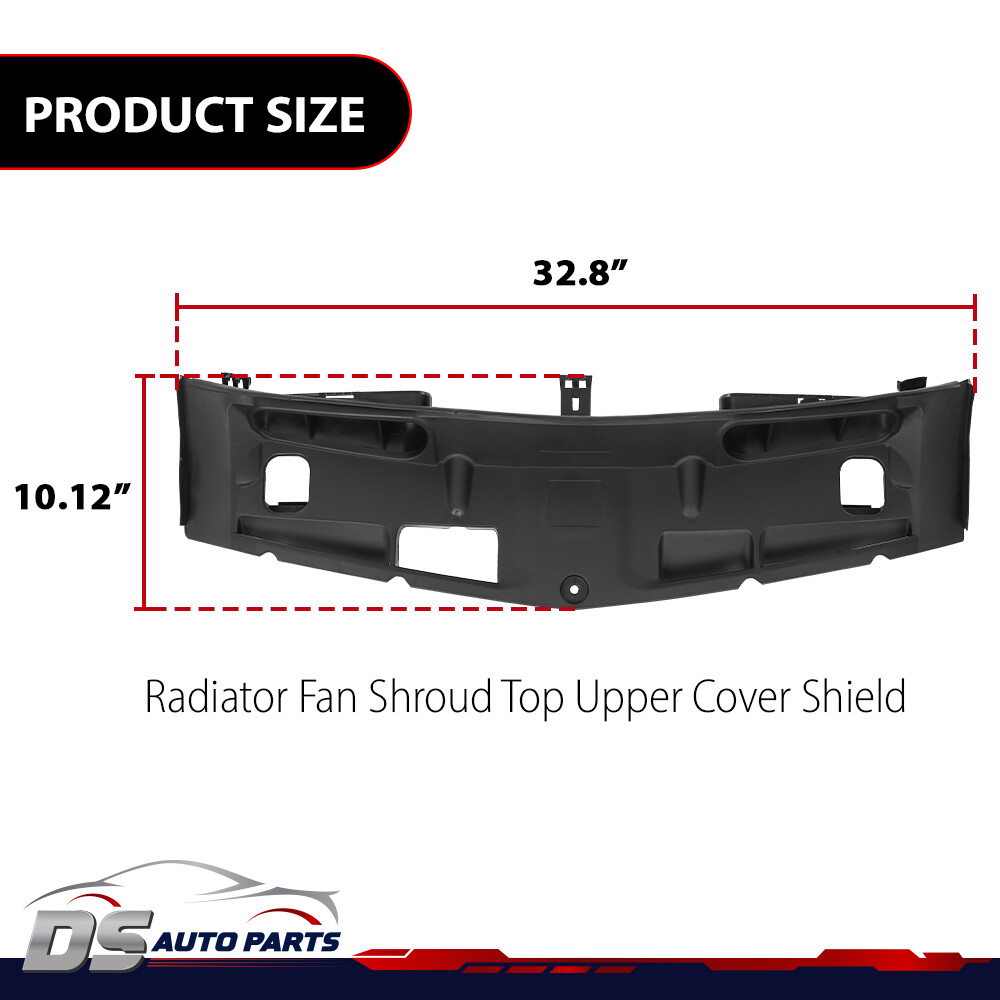 Fit For 09-15 Mercedes Benz C Upper Radiator Fan Shroud Cover Black 2045000155