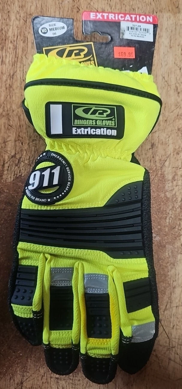 Ringers Resource 327-09 Extrication Barrier One Gloves Hi-Vis-Medium