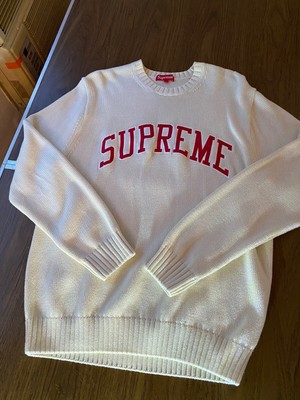 supreme white sweater