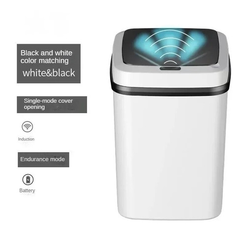 Kitchen Trash Bin 13L Bathroom Touch Trash Can In The Toilet Smart Garbage - Picture 23 of 24