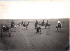 Egypt, French in the Egyptian Desert, vintage silver print, 1922 Vintage silver 