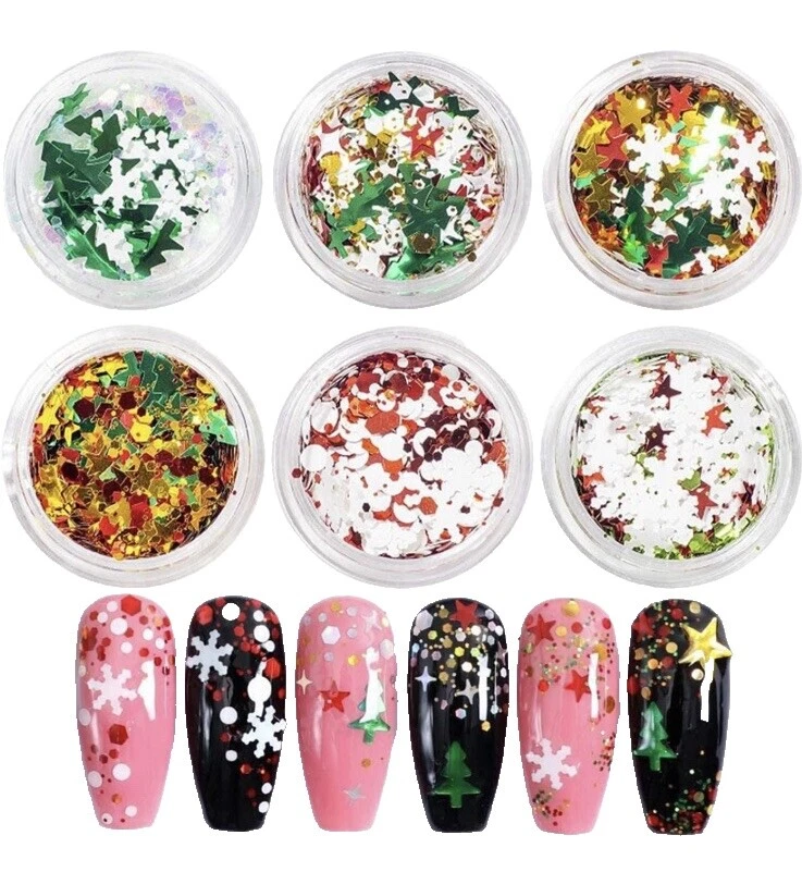 Christmas Holographic Nail Art Tools