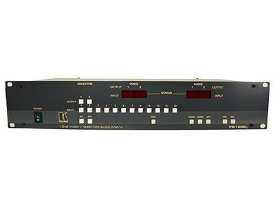 Kramer VS-1202xl-b 12x2 Composite Video/Balanced Stereo Audio Matrix Switcher