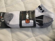 NEW Mens And1 Performance LOW CUT  Socks 3 PACK WHITE SHOE SIZE 6 - 12.5