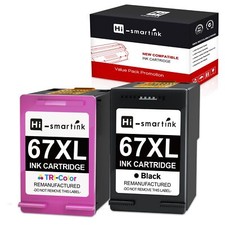 67XL 67 XL Ink Cartridge Combo for HP 67 Ink DeskJet 2700e 2800 4155e 2855e 4100