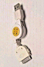 FOR IPHONES IPADS IPODS USB CABLE RETRACTABLE CHARGER POWER CORD SYNC WIRE NOS