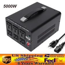 5000W Step Up/ Down 220v to 110v Electrical Power Voltage Converter Transformer