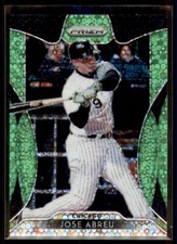 2019 Prizm LIME GREEN Donut Circles Jose Abreu Chicago White Sox #90 18/199
