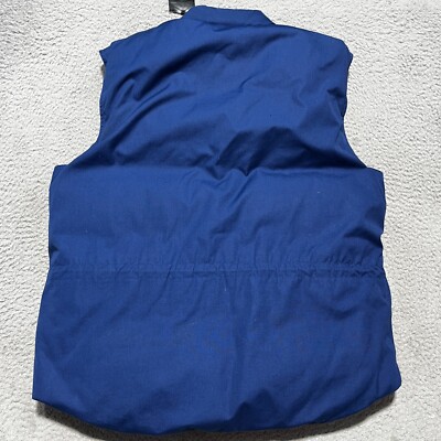 Vintage Orvis Puffer Vest Mens XL Blue Goose Down Snap Zip Vintage Orvis Puffer Vest Mens XL Blue Goose Down Snap Zip