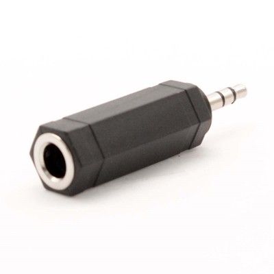 3.5mm 1/8'' Male to 6.35mm 1/4'' Female Stereo Audio Adapter Converter Connector