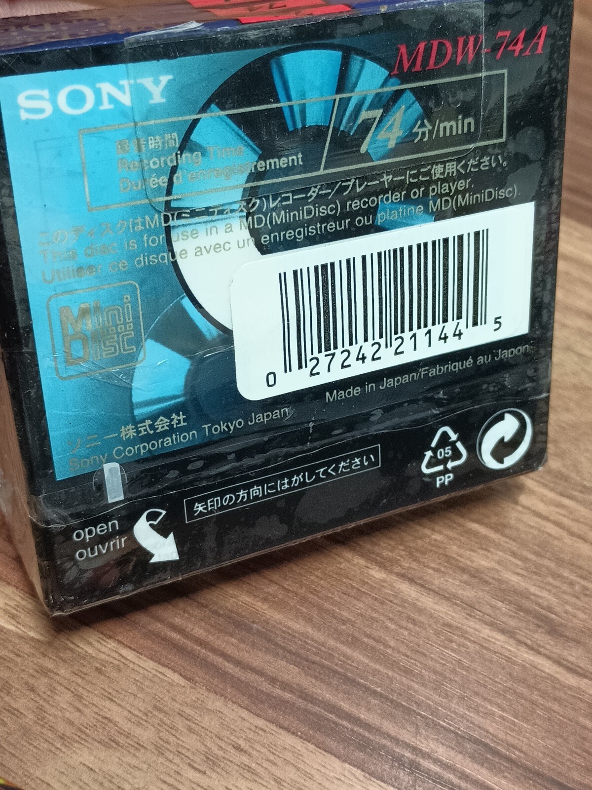 4 New Sealed Sony Recordable Mini Disc MDW74/MDW74A Minidiscs + 1