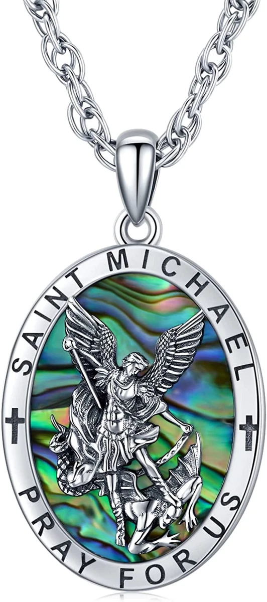 Buy FLYUN St Michael Necklace For Men, Seal of The 7 Archangels Pendant  Protect Necklace Stainless Steel Mens Spiritual Talisman Protection Amulet  Healing Jewelry Saint Michael Pendants Online at desertcartINDIA