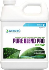 Botanicare Pure Blend Pro Grow, Nutrient, 3-2-4, 1 Gallon or 1 Quart